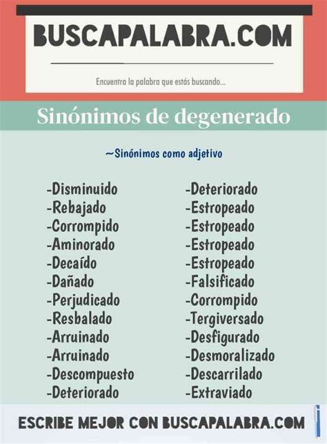 degenerado sinonimo|degenerado in english.